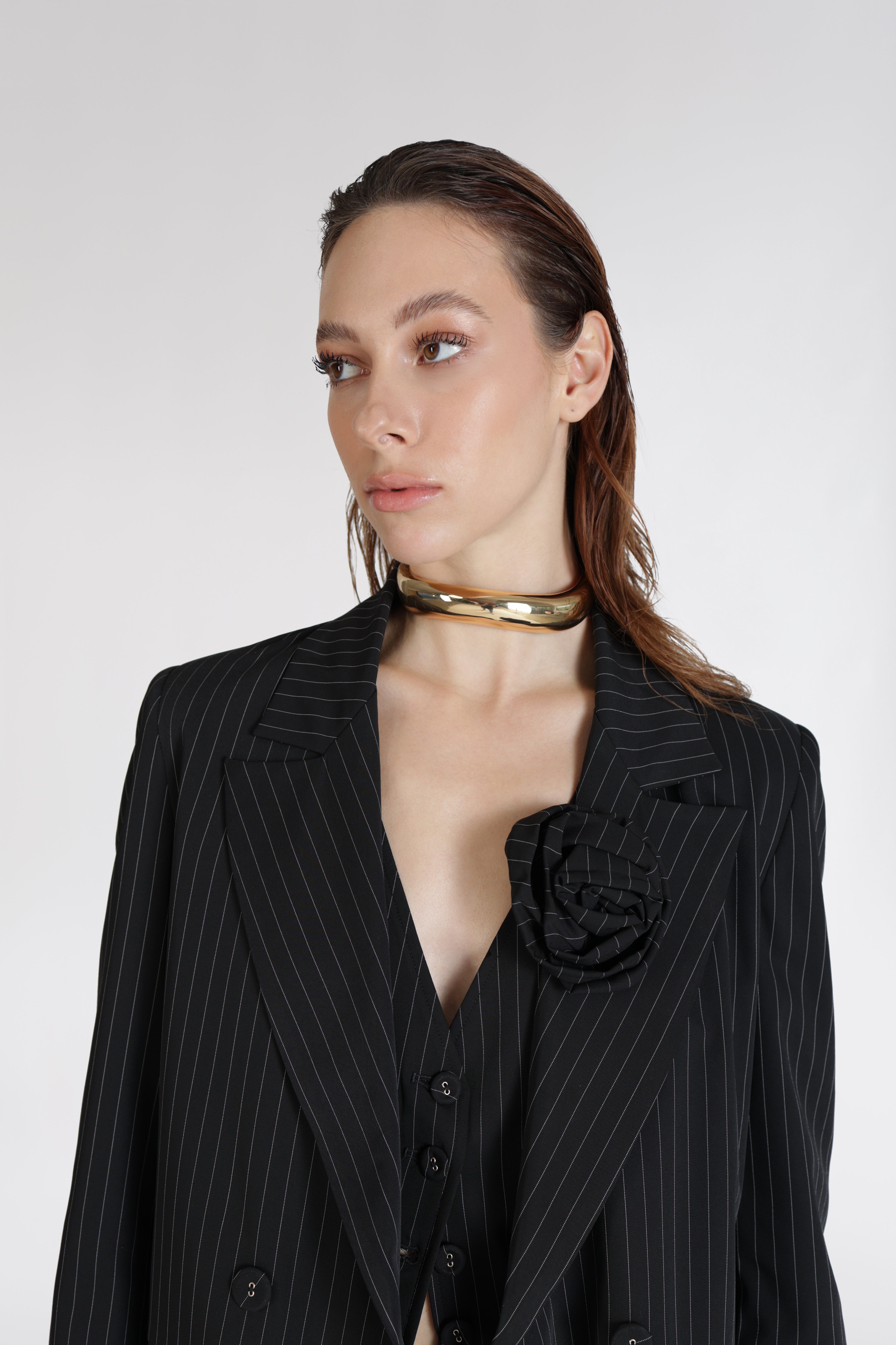 Eleonora Stasi Giacca pin stripes